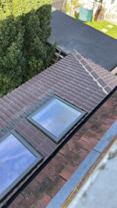 New low-pitch tiled roof installation on four-bedroom property