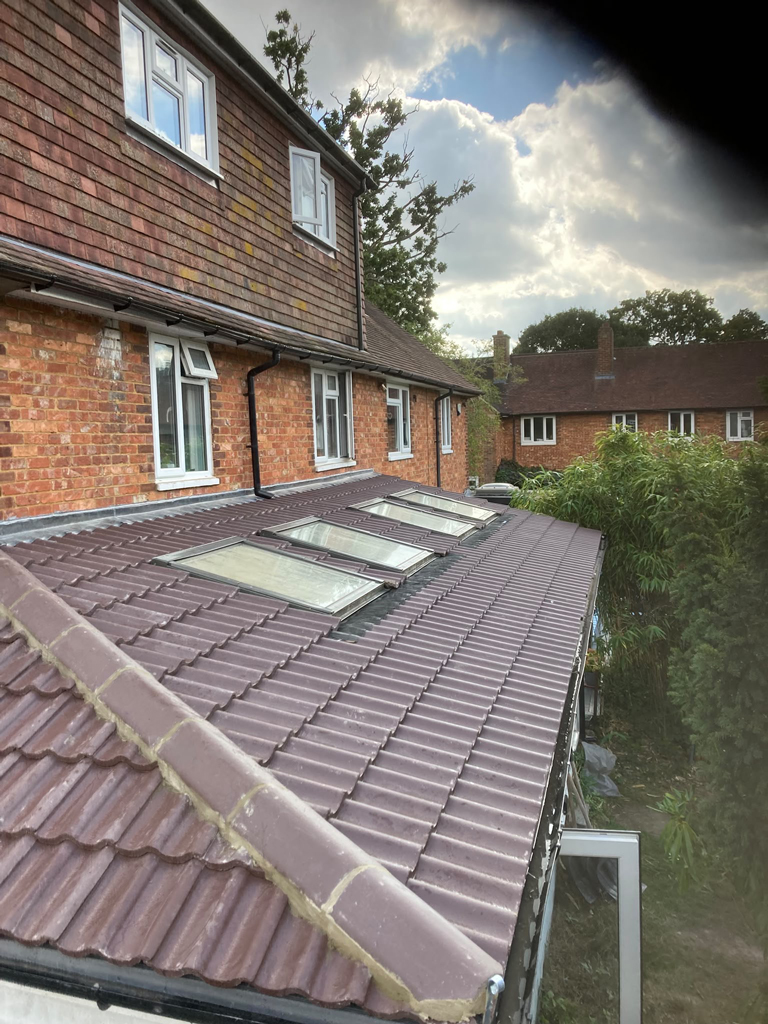 Completed roof replacement using Mendip 12.5 tiles in Petts Wood